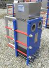 Used Alfa Laval Thermal Plate Exchanger, 255.8 Square Feet, Model M10-BFG. (99) Approximately 14-1/2’’ wide x 34-1/2’’ tall x 0.50 mm thick commercially pure titanium plates. Designed 150 psi at –20 ...