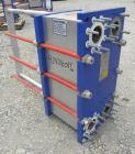 Used Alfa Laval Thermal Plate Exchanger, 296.98 square feet, model M10-BFG. (117) Approximately 14-1/2’’ wide x 34-1/2’’ tall x 0.50 mm thick 316 stainless steel plates. Designed 150 psi at –20 to 22...