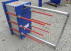 Used Alfa Laval Thermal Plate Exchanger, 296.98 square feet, model M10-BFG. (117) Approximately 14-1/2’’ wide x 34-1/2’’ tall x 0.50 mm thick 316 stainless steel plates. Designed 150 psi at –20 to 22...