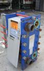 Used Alfa Laval Thermal Plate Exchanger, 295.1 square feet, model M10-BWFDR. (59) Cassettes (118 total plates), approximately 14-1/2” wide x 34” tall x 0.60 mm thick 316 stainless steel plates. Desig...