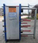Used Alfa Laval Thermal Plate Exchanger, 295.1 square feet, model M10-BWFDR. (59) Cassettes (118 total plates), approximately 14-1/2” wide x 34” tall x 0.60 mm thick 316 stainless steel plates. Desig...