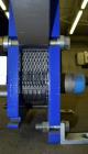 Unused- Alfa Laval Plate Exchanger, 24.11 Square Feet, Model M6-MDFG. (18) 0.75 mm thick 316 stainless steel plates. Designed 150 psi at -20 to 140 degrees F. (4) 2
