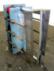Used Alfa Laval Thermal Plate Exchanger, 89.99 Square Feet, Model M10-MFG. (38) 0.40 mm thick 304 stainless steel plates. Designed 150 psi at 230 degrees F. (2) 4” Blank inlets, (2) 4” blank outlets....