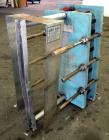 Used Alfa Laval Thermal Plate Exchanger, 89.99 Square Feet, Model M10-MFG. (38) 0.40 mm thick 304 stainless steel plates. Designed 150 psi at 230 degrees F. (2) 4” Blank inlets, (2) 4” blank outlets....