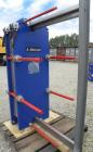 Used- Alfa Laval Thermal Plate Exchanger, 387.1 square feet, model M15-BFG. (58) Approximately 20-1/2’’ wide x 60’’ tall x 0...