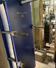 Used Alfa Laval Model M15-BFG TITANIUM 366.92 Sq. Ft. Plate Heat Exchanger. 366.92 Sq. Ft. according to the name plate. Marked as (55) Plates. Extra Plates available as spares.