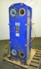 Used Alfa Laval Thermal Plate Exchanger, 743.6 Square Feet, Model M15-BFML. (114) 0.40 mm Thick 304 stainless steel plates. Designed 150 psi at -20 to 190 degrees F. (2) 6