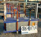 UNUSED- Alfa Laval Gasketed Plate Heat Exchanger, Model M15-MFG, 580.39 square feet, 316 stainless steel. Max flow rate 2000 gallons per minute. 89 approximately 24