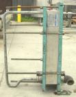 Used Alfa Laval Plate Heat Exchanger, model M6-MDFG, 316 stainless steel, 48 square feet. Maximum flow rate 3.52 gallons per minute. (32) Approximate 12