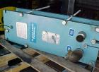 Used Alfa Laval Plate Heat Exchanger, model M6-MDFG, 316 stainless steel, 48 square feet. Maximum flow rate 3.52 gallons per minute. (32) Approximate 12