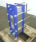 Unused- Alfa Laval Plate Exchanger, Model M6-MFD, 84.4 Square Feet.  (58) 0.60 mm Thick 316 stainless steel plates. Designed 300 psi at -20 to 250 degrees F. (2) 2