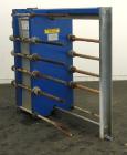 Used Stainless Steel Alfa Laval Plate Heat Exchanger, Model MK15-BWFD, 594.2 sqare feet