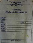 Used Stainless Steel Alfa Laval Plate Heat Exchanger, Model MK15-BWFD, 594.2 sqare feet