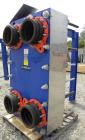 Used Alfa Laval Vicarb Plate Exchanger, 769.6 Square Feet, Model V110-SST-100. Duty 6577 KBTU/H. (67) Approximately 36’’ wide x 60’’ tall 316 stainless steel plates. Designed 150 psi at 20 to 150 deg...