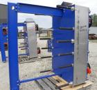 Used Alfa Laval Vicarb Plate Exchanger, 769.6 Square Feet, Model V110-SST-100. Duty 6577 KBTU/H. (67) Approximately 36’’ wide x 60’’ tall 316 stainless steel plates. Designed 150 psi at 20 to 150 deg...