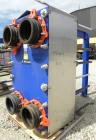Used Alfa Laval Vicarb Plate Exchanger, 1610.3 Square Feet, Model V110-SST-200. Duty 12780 KBTU/H. (139) Approximately 36’’ wide x 60’’ tall 316 stainless steel plates. Designed 150 psi at 20 to 150 ...