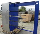 Used Alfa Laval Vicarb Plate Exchanger, 1610.3 Square Feet, Model V110-SST-200. Duty 12780 KBTU/H. (139) Approximately 36’’ wide x 60’’ tall 316 stainless steel plates. Designed 150 psi at 20 to 150 ...