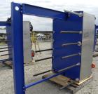 Used Alfa Laval Vicarb Plate Exchanger, 1610.3 Square Feet, Model V110-SST-200. Duty 12780 KBTU/H. (139) Approximately 36’’ wide x 60’’ tall 316 stainless steel plates. Designed 150 psi at 20 to 150 ...