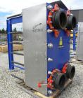 Used Alfa Laval Vicarb Plate Exchanger, 1610.3 Square Feet, Model V110-SST-200. Duty 12780 KBTU/H. (139) Approximately 36’’ wide x 60’’ tall 316 stainless steel plates. Designed 150 psi at 20 to 150 ...