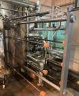 Used Alfa Laval Stainless Steel Plate And Frame Heat Exchanger, approximate 1000 Sq. Ft., E-4707. Stainless steel Plates. No visible Name Plate, Sq. Ft. is approximate.
