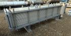 Used Barriquand Echangeurs Platular Welded Plate Heat Exchanger, 862.81 Square Feet, Model DIXASP 13+12-12X2X3500X520, 316L Stainless Steel, Horizontal. Channel A & B each rated 150 psi at -20 to 300...