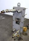 Used Bell & Gossett Plate Exchanger, 9.10 Square Feet, Model GPX-130-007. (7) 304 Stainless steel plates. Designed 115 psi at 225 degrees F. (2) 2” Inlets, (2) 2” outlets. Mounted on a carbon steel e...