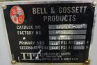Used Bell & Gossett Plate Exchanger, 9.10 Square Feet, Model GPX-130-007. (7) 304 Stainless steel plates. Designed 115 psi at 225 degrees F. (2) 2” Inlets, (2) 2” outlets. Mounted on a carbon steel e...
