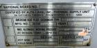 Used Bell & Gossett Plate Exchanger, 9.10 Square Feet, Model GPX-130-007. (7) 304 Stainless steel plates. Designed 115 psi at 225 degrees F. (2) 2” Inlets, (2) 2” outlets. Mounted on a carbon steel e...
