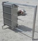 Used Cherry Burrell Thermaflex Plate Heat Exchanger, model 217SBL, 316 stainless steel. Approximately 247 square feet, 20.8 gallons. (130) approximatly 10