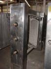Used Crepaco Plate Heat Exchanger, Model CXC, Stainless Steel. Frame only. 48