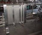 USED:Delaval plate heat exchanger, model P13RC, stainless steel.Approx 190 square feet. (147) 10