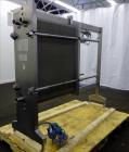Used- Fischer Plate Heat Exchanger, Model E-18 DFP, 316 Stainless Steel.
