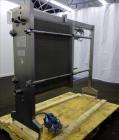 Used Fischer Plate Heat Exchanger, Model E-18 DFP, 316 Stainless Steel.