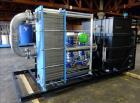 Used- Custom Heating-Cooling System Skid, Consisting of: (1) Funke plate heat exchanger, model FP 50-163-1-NH-0-10.0 bar. Ap...