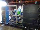 Used Custom Heating-Cooling System Skid, Consisting of: (1) Funke plate heat exchanger, model FP 50-163-1-NH-0-10.0 bar. Approximate 850 square feet, rated 10 bar (145 psi) at 60 degrees C. (140 F). ...