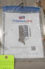 Thermaline Model T13 Plate Heat Exchanger - Used, Stainless Steel. Approximately 42.9 square feet. Flow rate: 44 GPM (Process Side), 145 GPM (Service process). Heat exchanged 975,672 BTU/Hr. Designed...