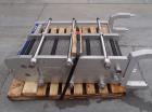 Used Tetra-Pak Plate Heat Exchanger, Model C6-SR/SH. Plates with parallel flow. Design pressure: 300 PSI, liquid volume 12.94 US gallons. Flow rate for hot water: 60gpm. Temp. program for hot water: ...