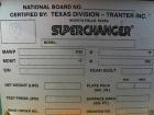 USED: Tranter Superchanger plate heat exchanger, model UX-056-UJ-24, 14 square feet, 316 stainless steel. (24) Approximately 8