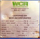Unused- WCR Incorporated Plate Heat Exchanger, Model WCR-A891M