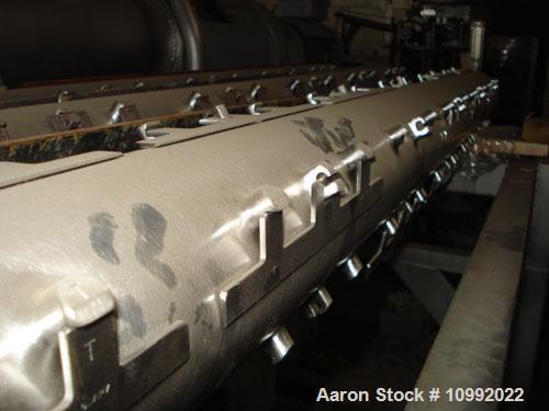 Used-(3) 6" x 72" APV Scrape Surface Heat Exchangers, model 3HRT 672 (1 ammonia, 1 chilled water, 1 steam). 150 psi units wi...