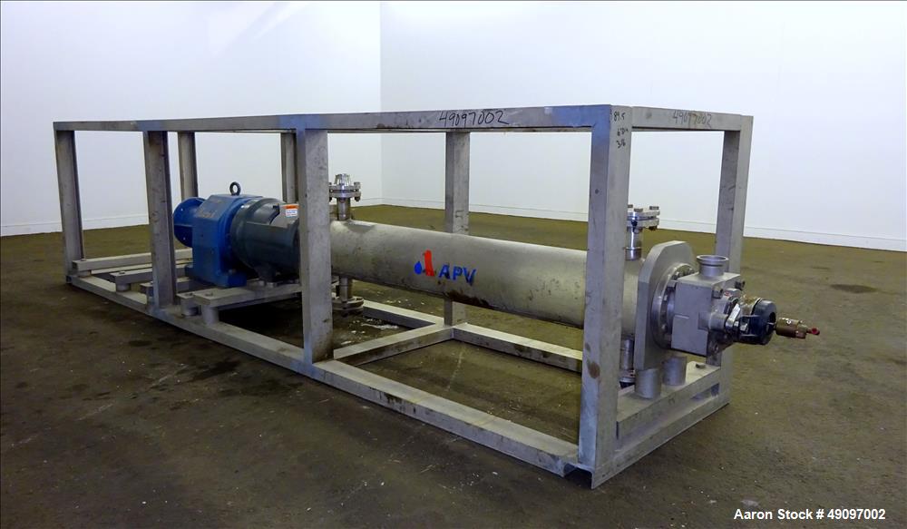 Used APV Crepaco Scrape Surface Heat Exchanger, Model HRT/HD/HEXHD 672