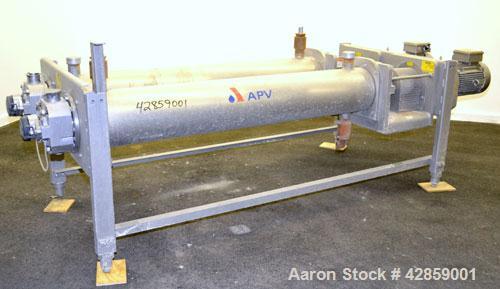 Used- APV Scraped Surface Heat Exchanger System, Consisting of: (2) APV scraped surface heat exchangers, model T884SSNN. 14....