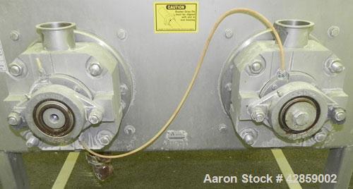 Used APV Scraped Surface Heat Exchanger System, Consisting of: (2) APV scraped surface heat exchangers, model T884SSNN. 14.5 Square feet heating surface per tube, 29 total. 8'' Diameter x 84'' long j...