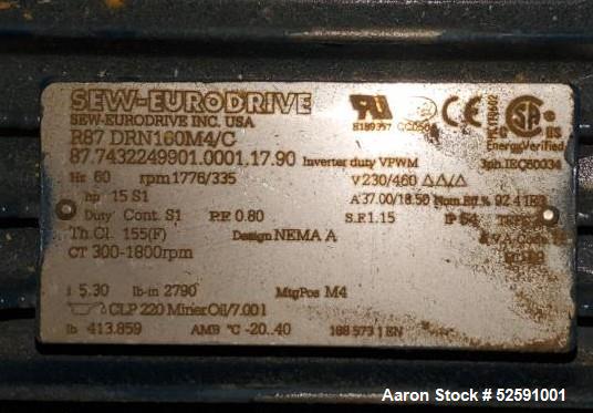 Unused - Alfa Laval Contherm Scraped Surface Heat Exchanger