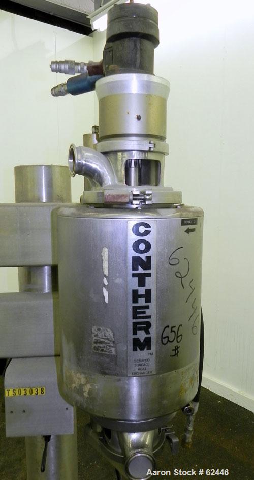 Used Alfa Laval Contherm Scrape Surface Heat Exchanger, Model 6X2