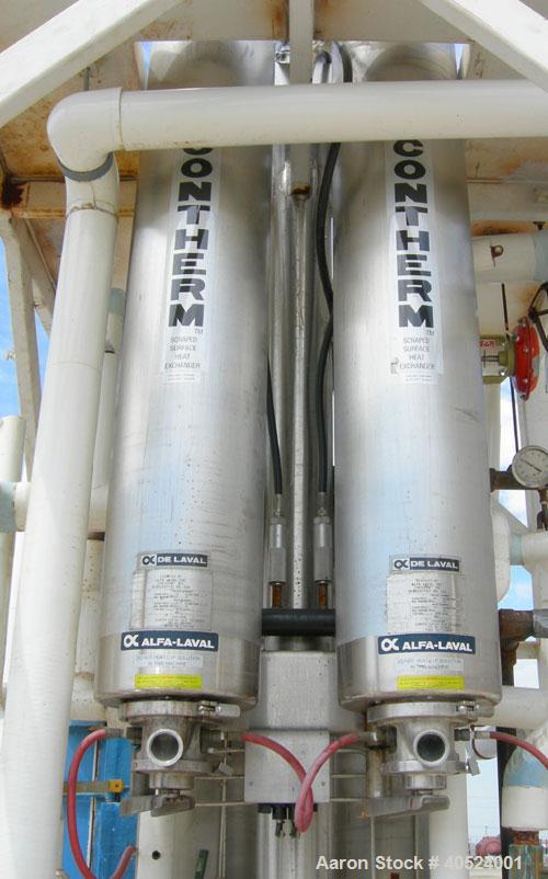 Used Alfa Laval Contherm Scraped Surface Heat Exchanger
