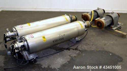 Used Stainless Steel Alfa Laval Contherm Scraped Surface Heat Exchange
