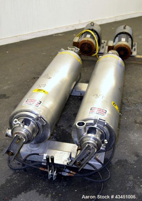 Used Stainless Steel Alfa Laval Contherm Scraped Surface Heat Exchange