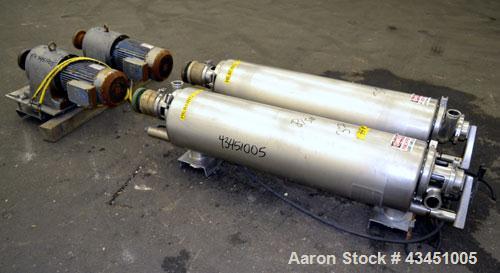 Used Stainless Steel Alfa Laval Contherm Scraped Surface Heat Exchange