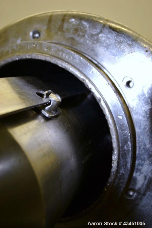 Used Stainless Steel Alfa Laval Contherm Scraped Surface Heat Exchange